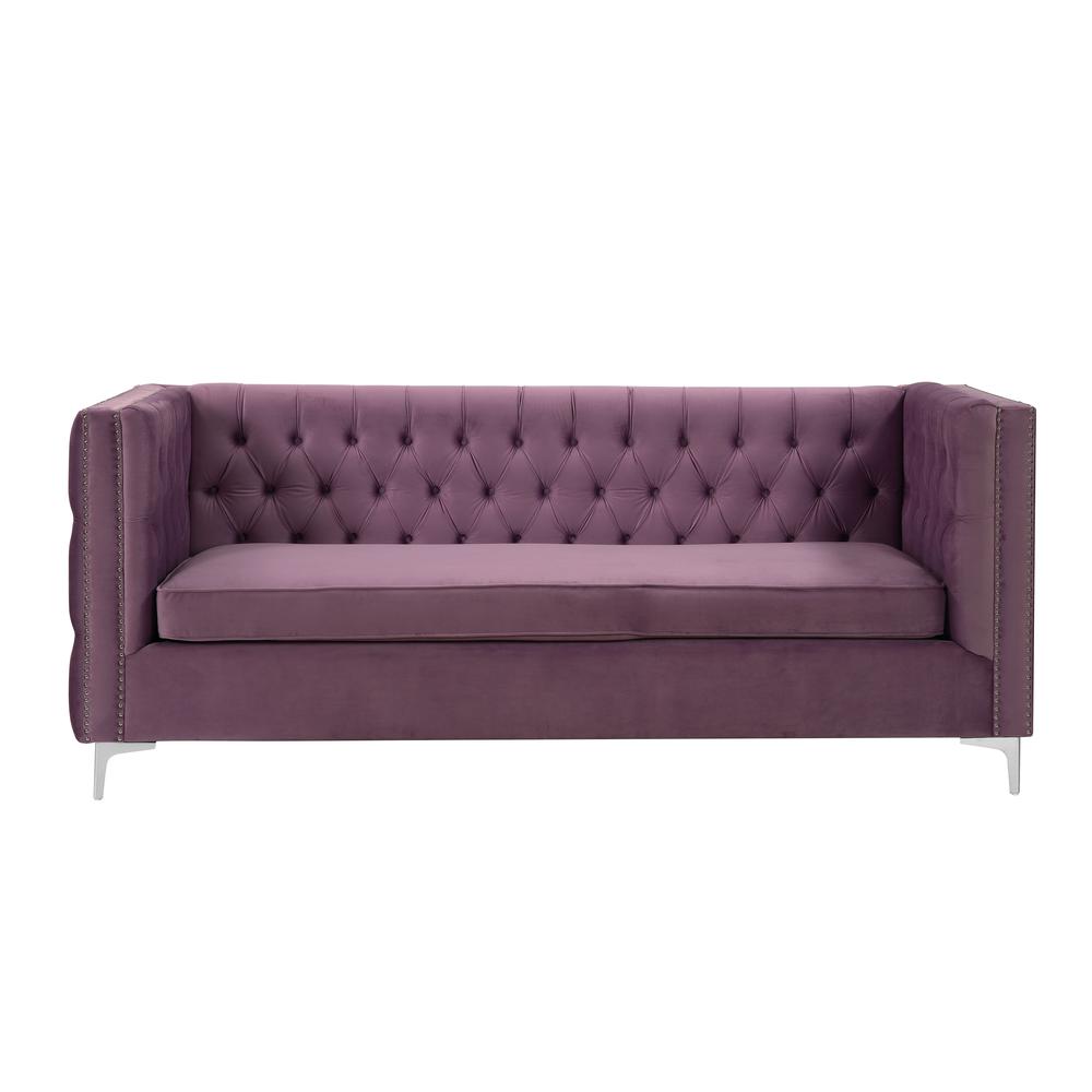 Rhett Sectional Sofa, Purple Velvet (55500). Picture 6