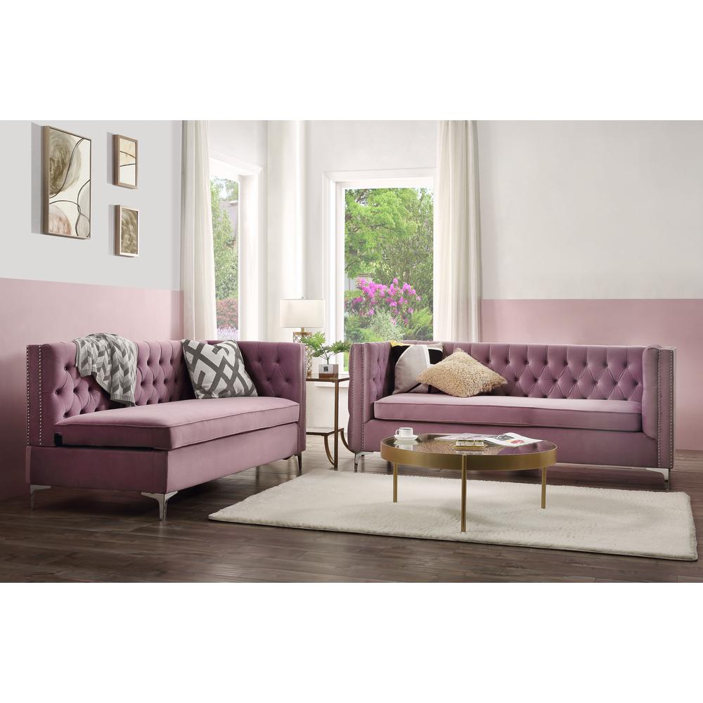Rhett Sectional Sofa, Purple Velvet (55500). Picture 11