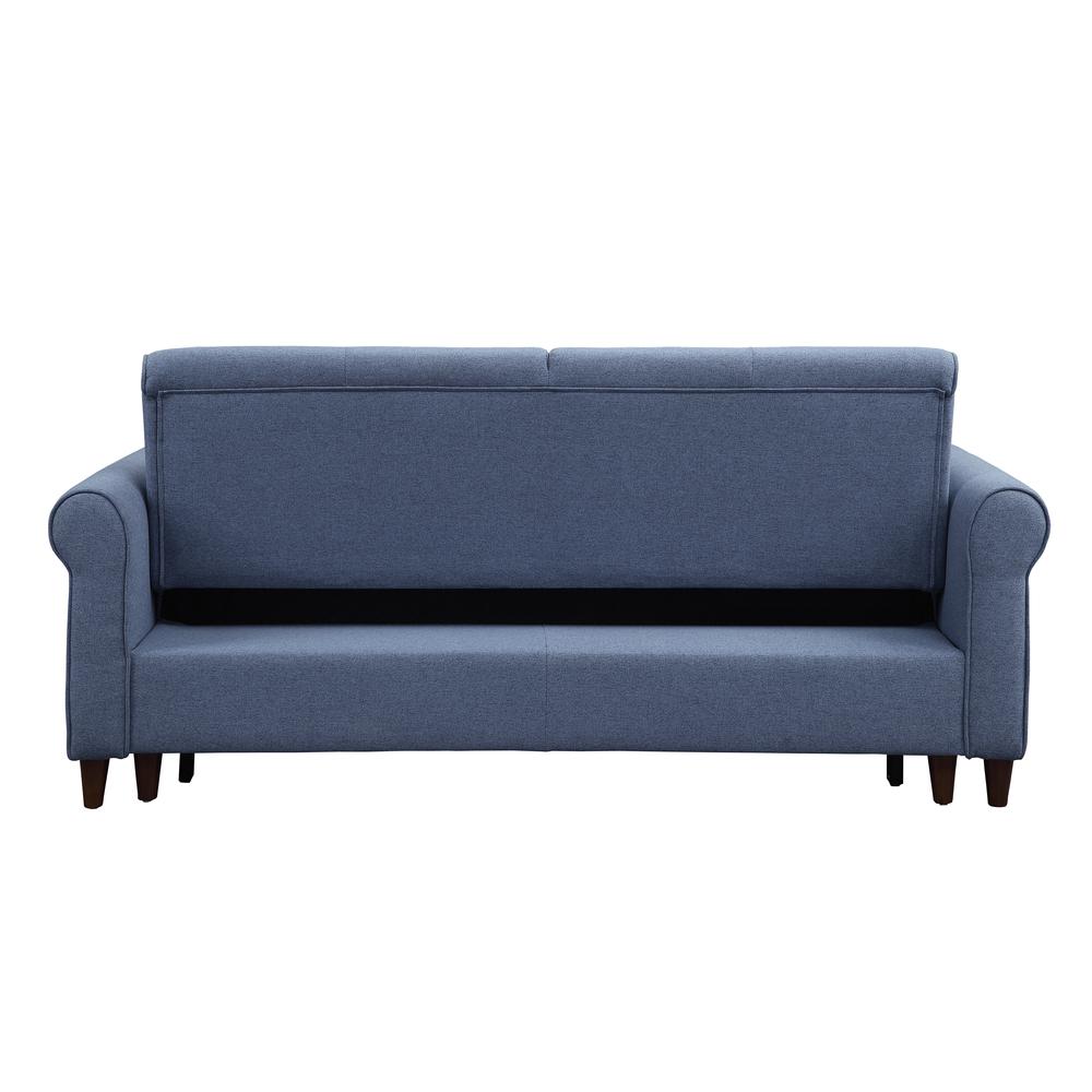 Nichelle Sleeper Sofa, Blue Fabric (55565). Picture 3