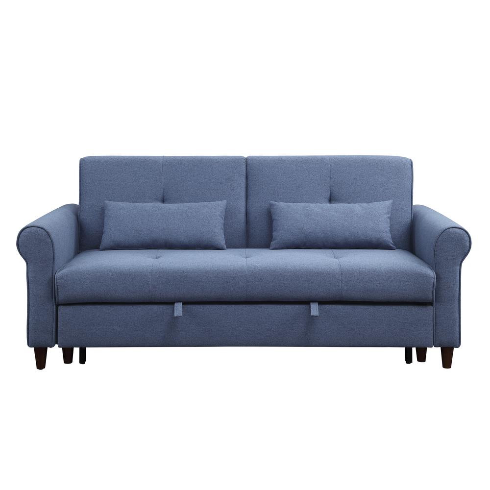 Nichelle Sleeper Sofa, Blue Fabric (55565). Picture 4