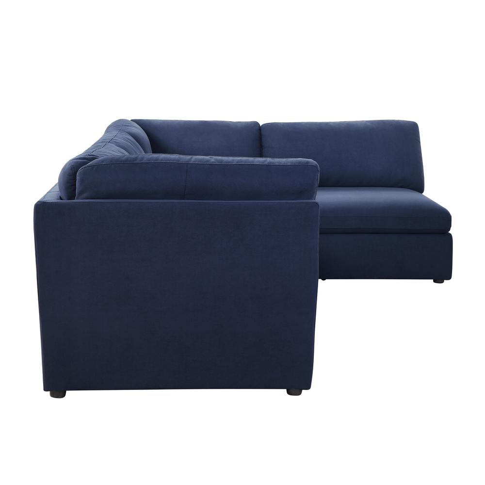 Crosby Modular - Armless Chair, Blue Fabric (56035). Picture 7
