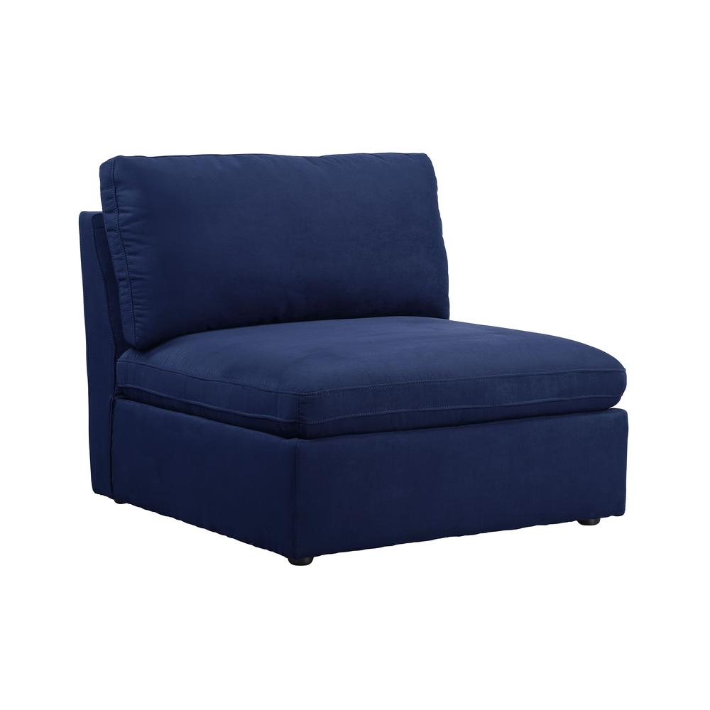 Crosby Modular - Armless Chair, Blue Fabric (56035). Picture 9
