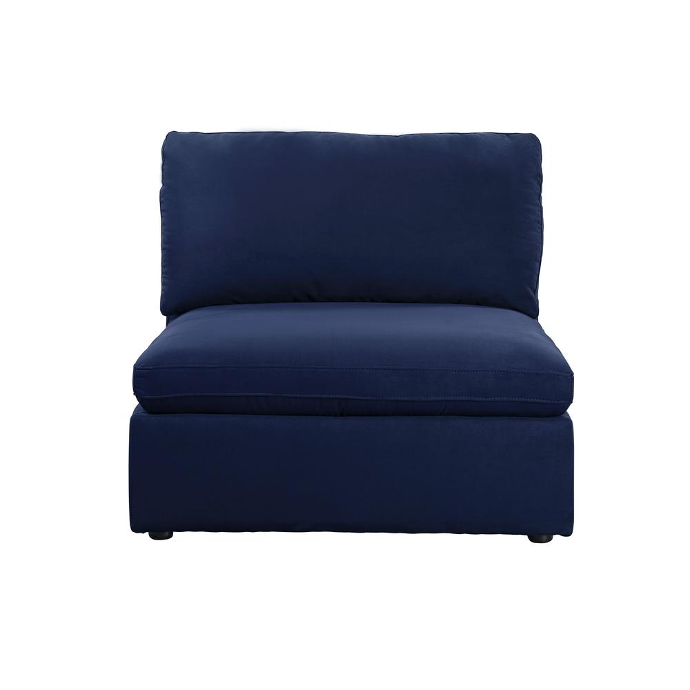 Crosby Modular - Armless Chair, Blue Fabric (56035). Picture 11