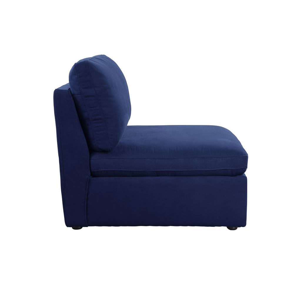 Crosby Modular - Armless Chair, Blue Fabric (56035). Picture 12