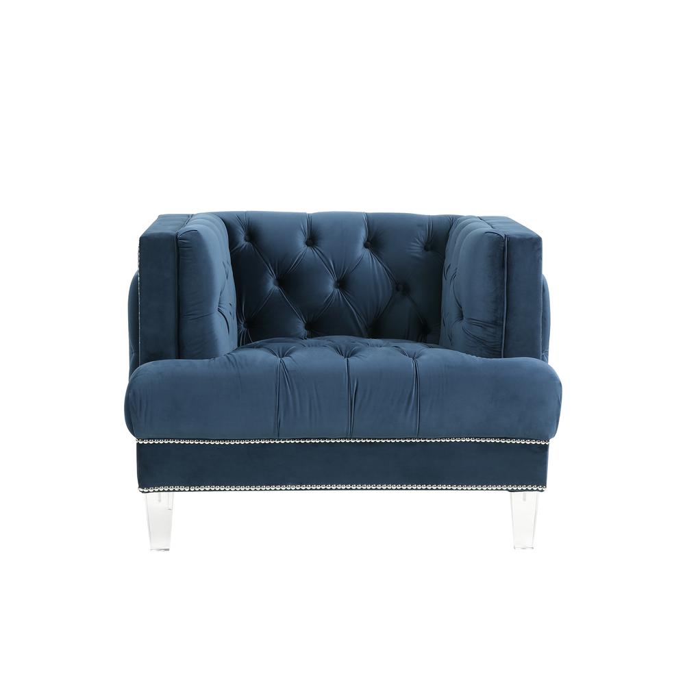 Ansario Chair, Blue Velvet (56457). Picture 6