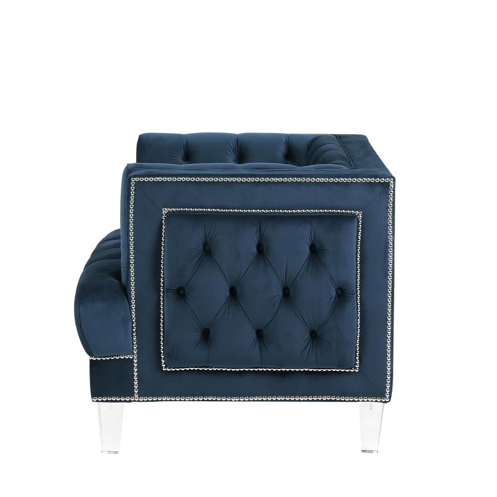 Ansario Chair, Blue Velvet (56457). Picture 7