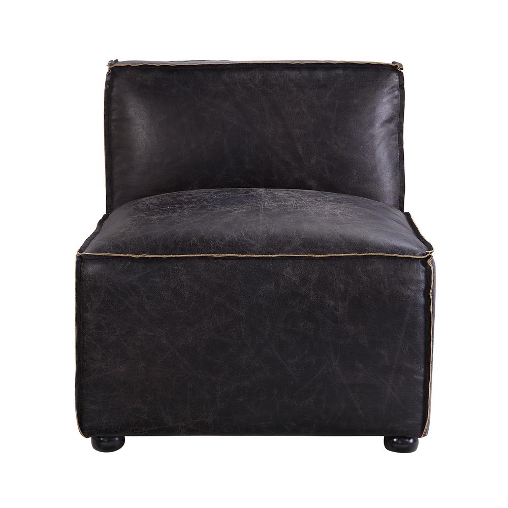 Birdie Modular - Armless Chair, Antique Slate Top Grain Leather (56585). Picture 8
