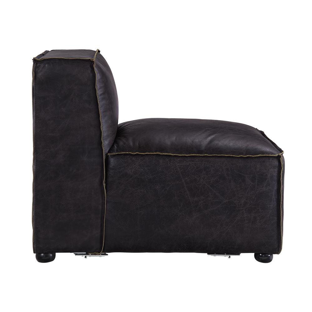 Birdie Modular - Armless Chair, Antique Slate Top Grain Leather (56585). Picture 10