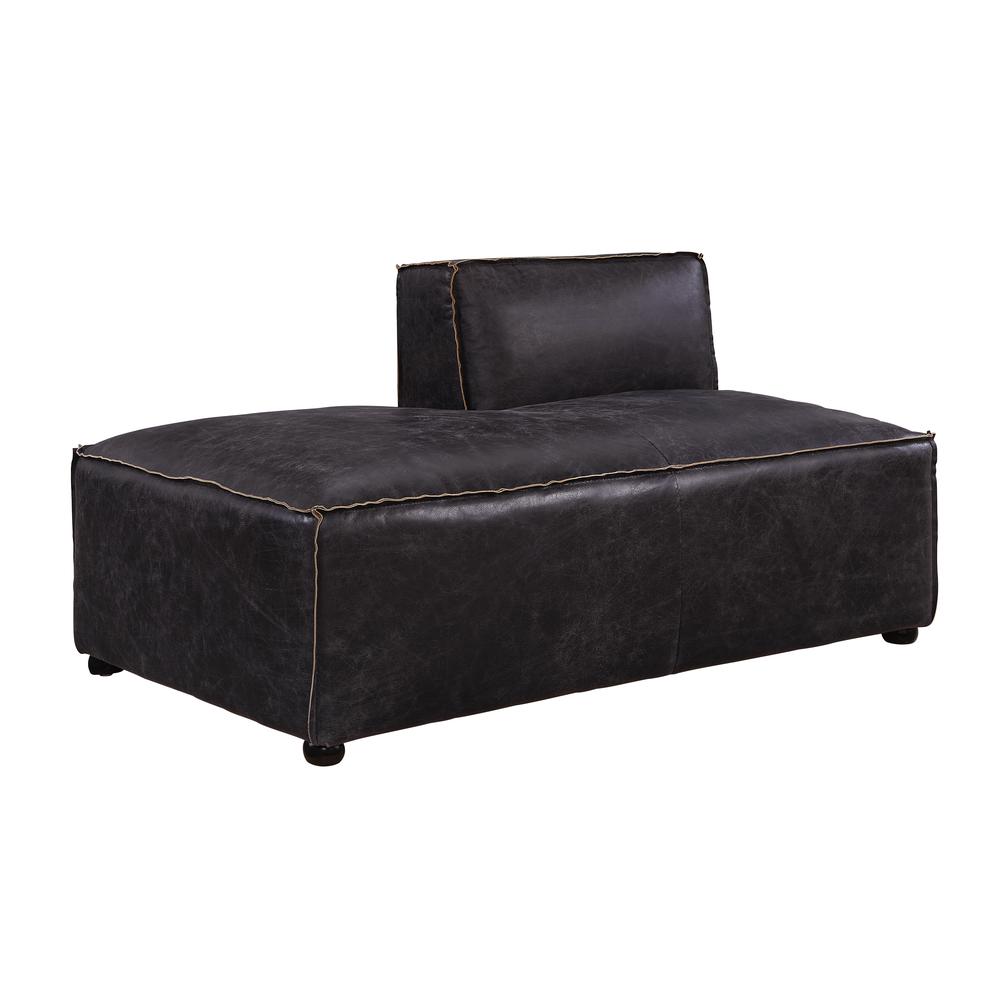 Birdie Modular - Chaise, Antique Slate Top Grain Leather (56588). Picture 6