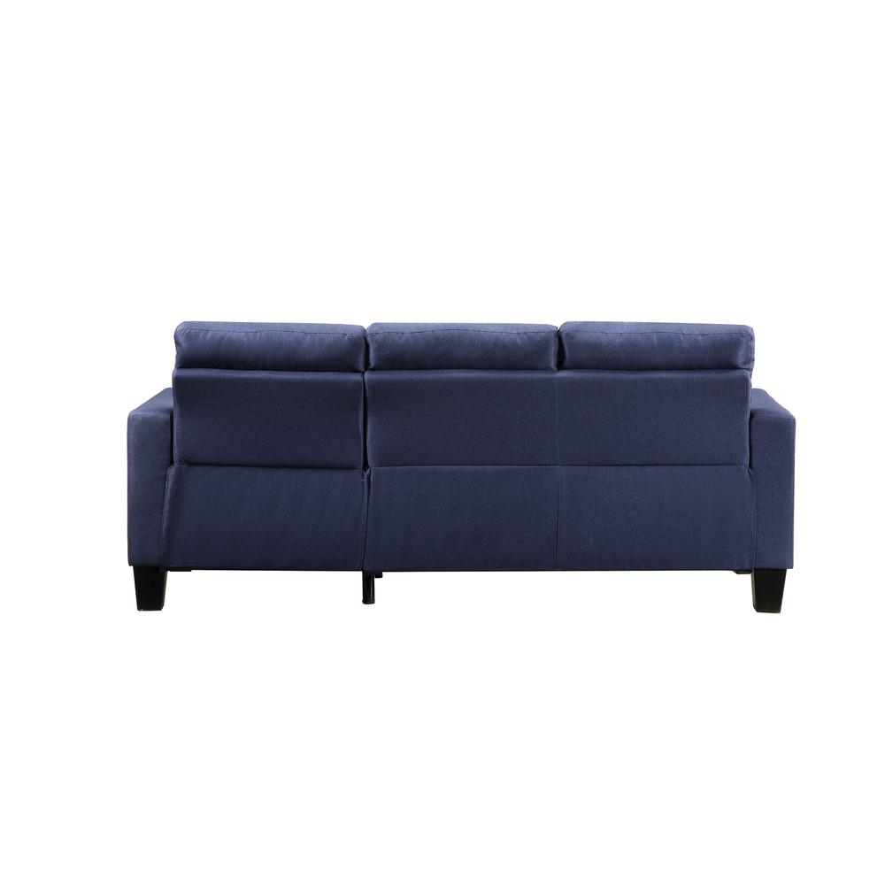 Earsom Sofa and Ottoman, Blue Linen (56650). Picture 2