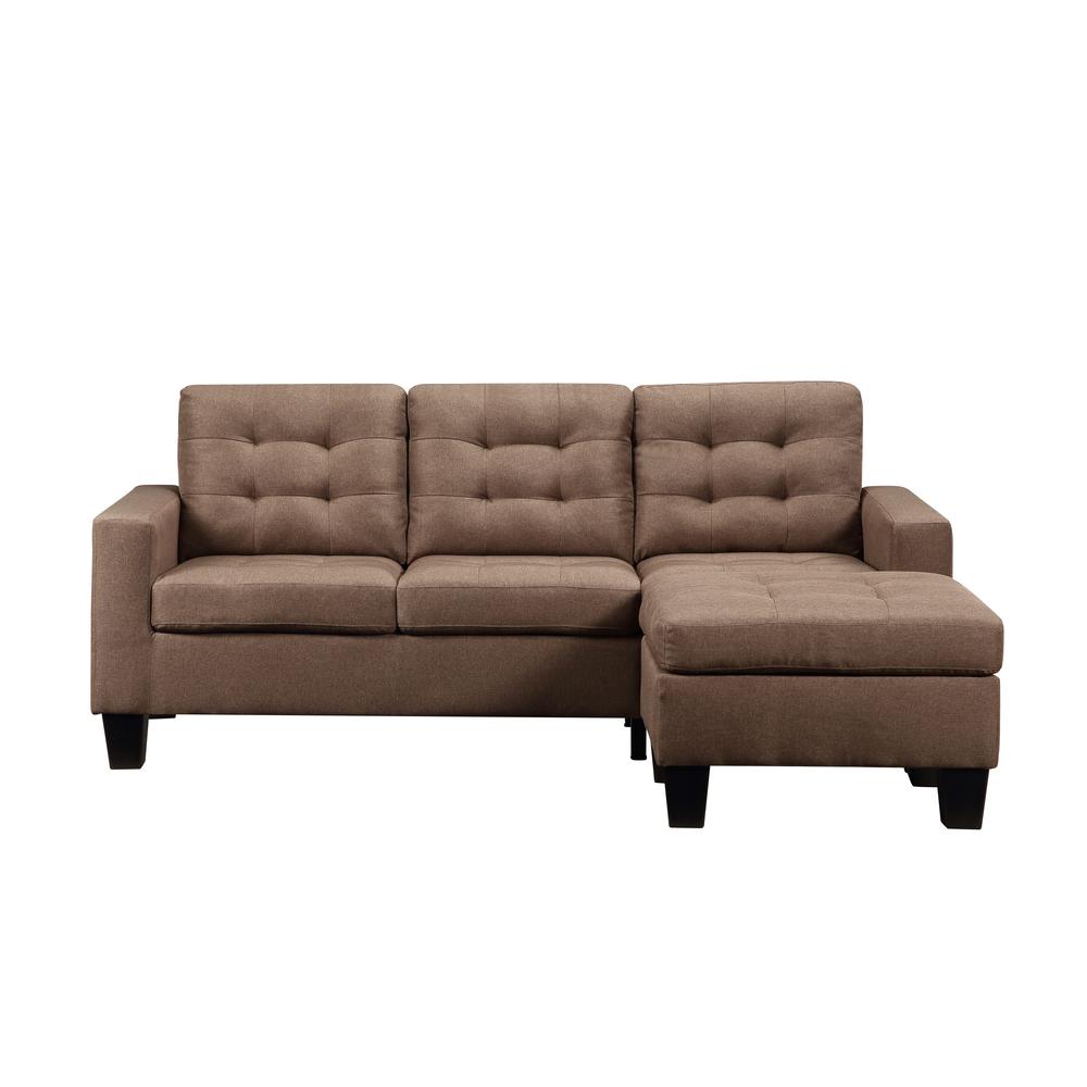 Earsom Sofa and Ottoman, Brown Linen (56655). Picture 3