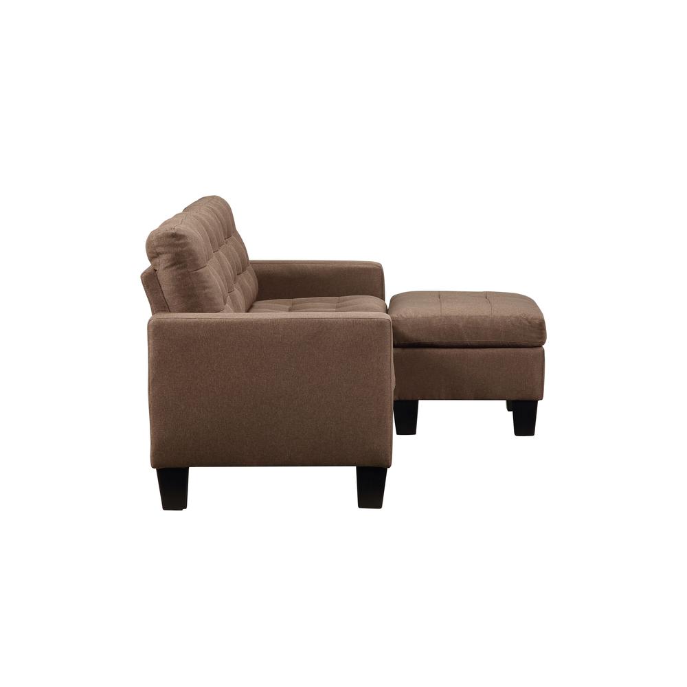 Earsom Sofa and Ottoman, Brown Linen (56655). Picture 5