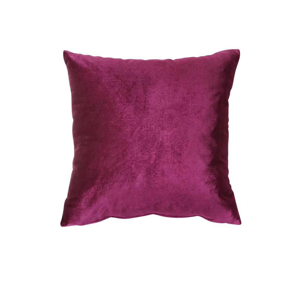 Heibero Loveseat w/2 Pillows in Burgundy Velvet. Picture 6