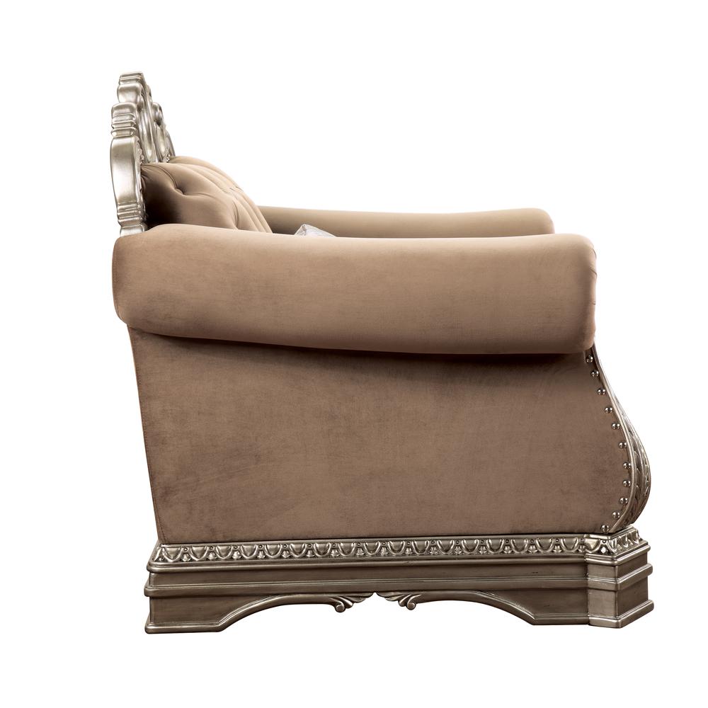 Chair (w/1 Pillow), Velvet & Antique Silver 56932. Picture 4