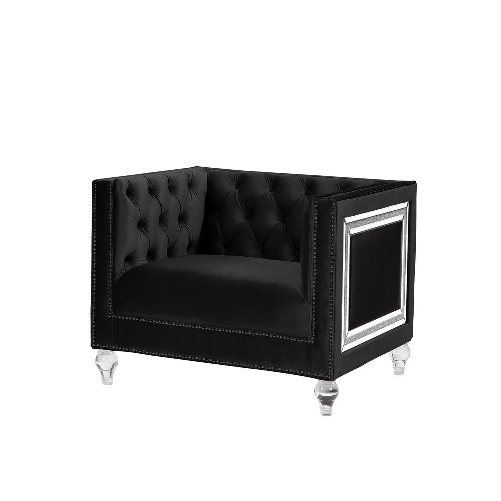 Heibero Chair, Black Velvet (56997). Picture 5