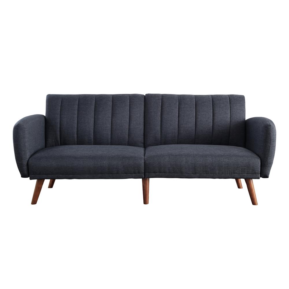 Bernstein Adjustable Sofa, Gray Linen & Walnut Finish (57192). Picture 4