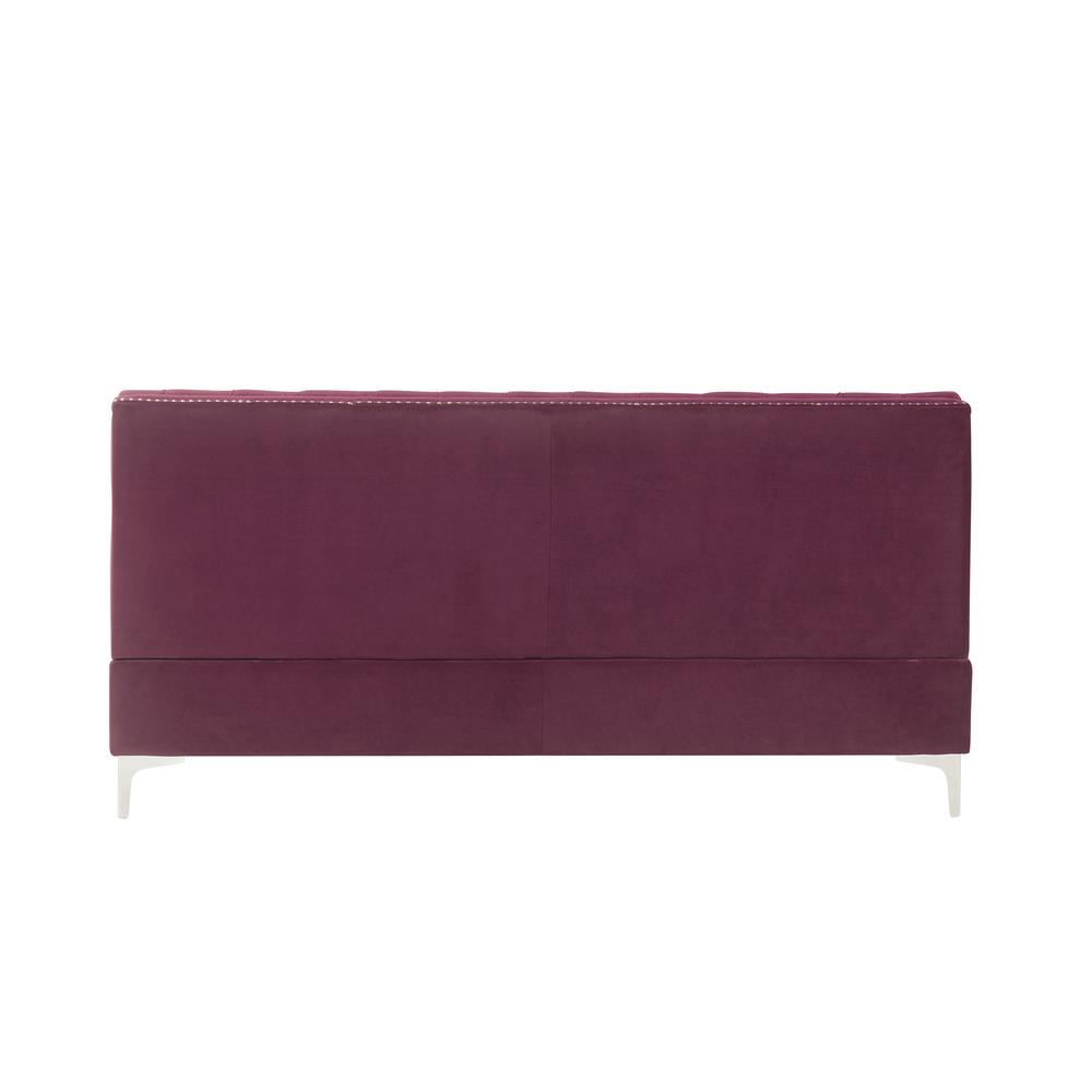 Jaszira Modular - Armless Sofa, Burgundy Velvet (57332). Picture 3