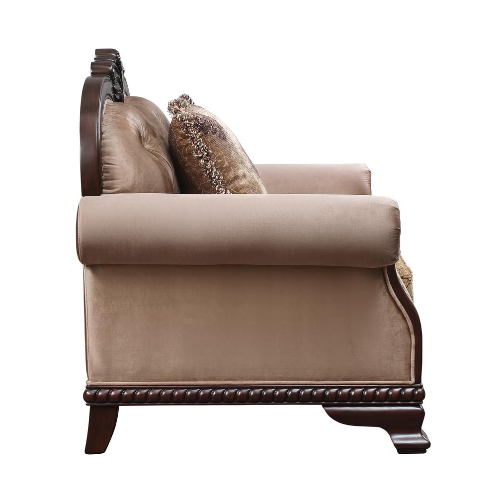 Chateau De Ville Chair w/Pillow, Fabric & Espresso Finish (58267). Picture 8