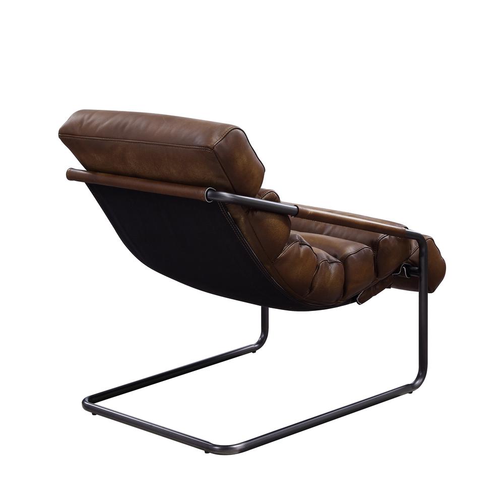 Dolgren Accent Chair, Sahara Top Grain Leather & Matt Iron Finish (59948). Picture 3