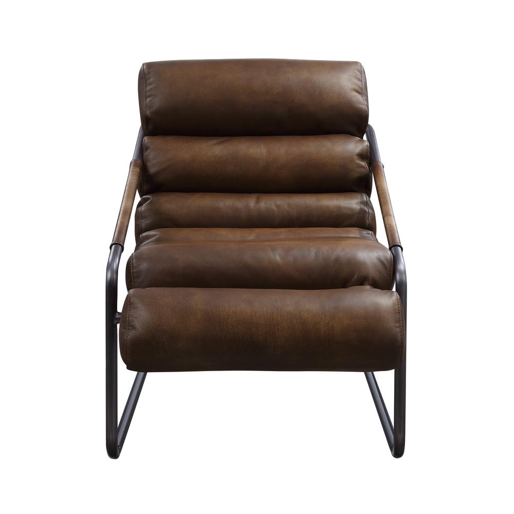 Dolgren Accent Chair, Sahara Top Grain Leather & Matt Iron Finish (59948). Picture 6