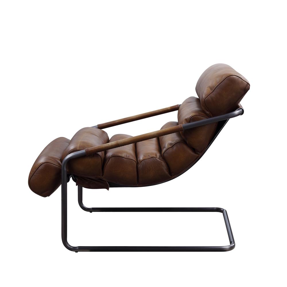 Dolgren Accent Chair, Sahara Top Grain Leather & Matt Iron Finish (59948). Picture 9