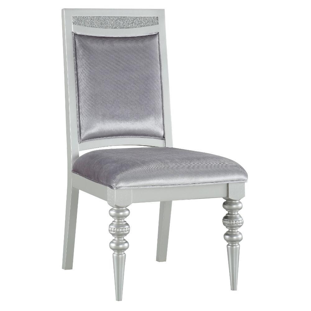 Maverick Fabric & Platinum Side Chair (Set-2). Picture 1