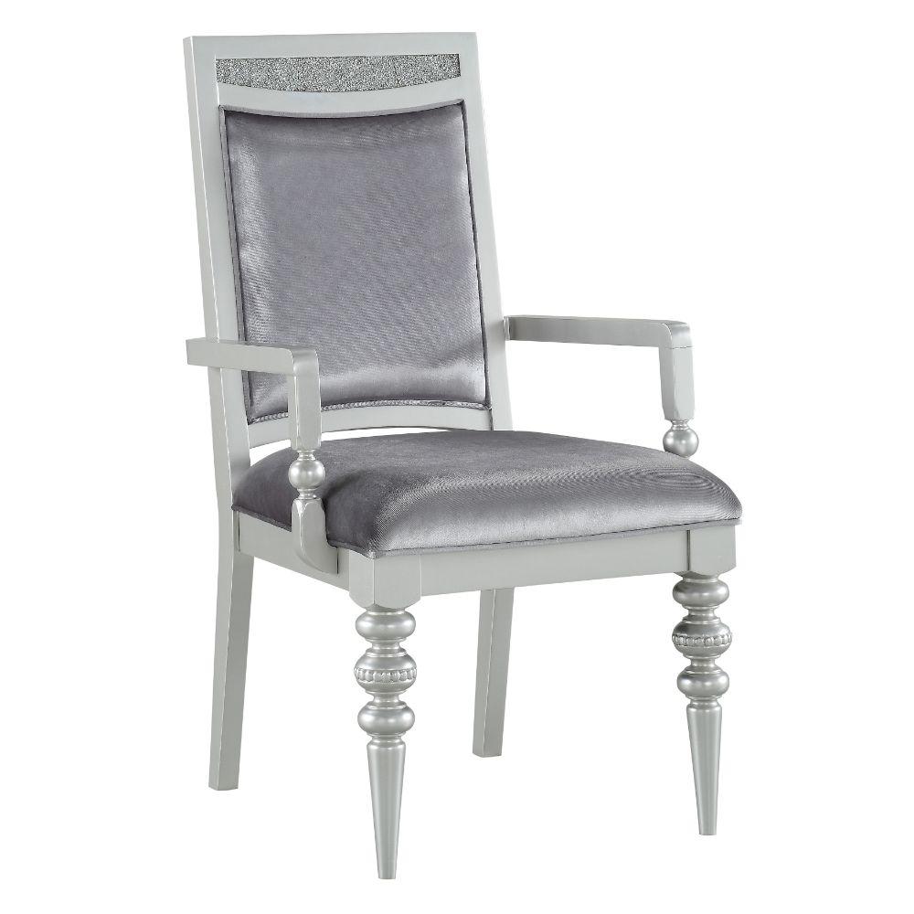 Maverick Fabric & Platinum Arm Chair (Set-2). Picture 1