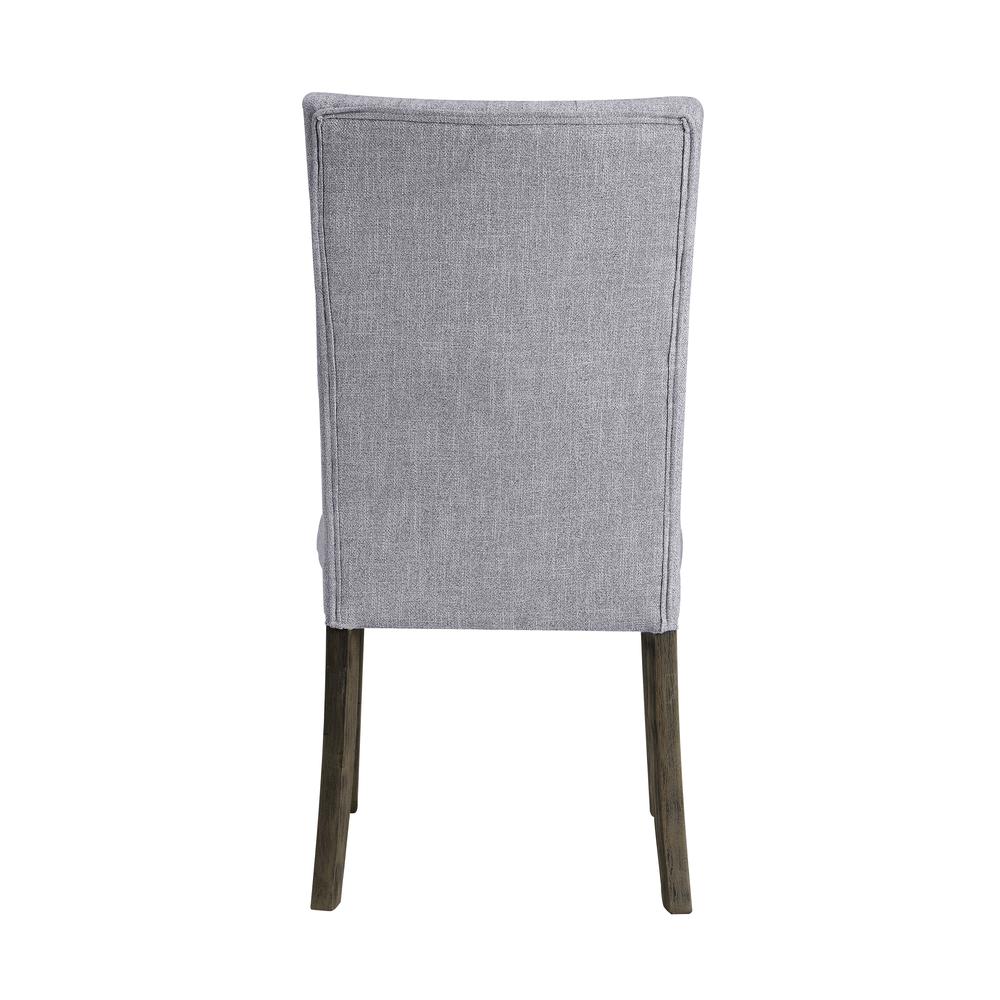 Merel Side Chair (Set-2), Gray Fabric & Gray Oak. Picture 8