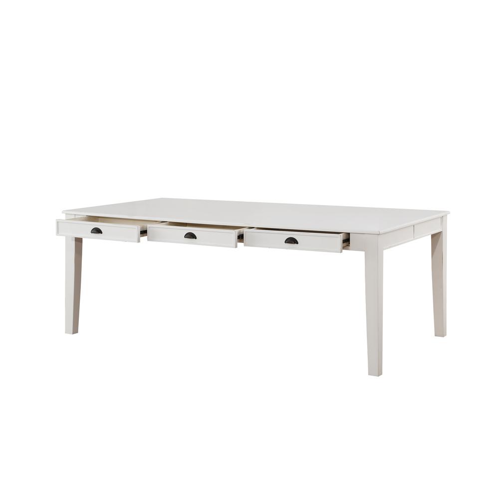 Renske Dining Table, Antique White. Picture 2