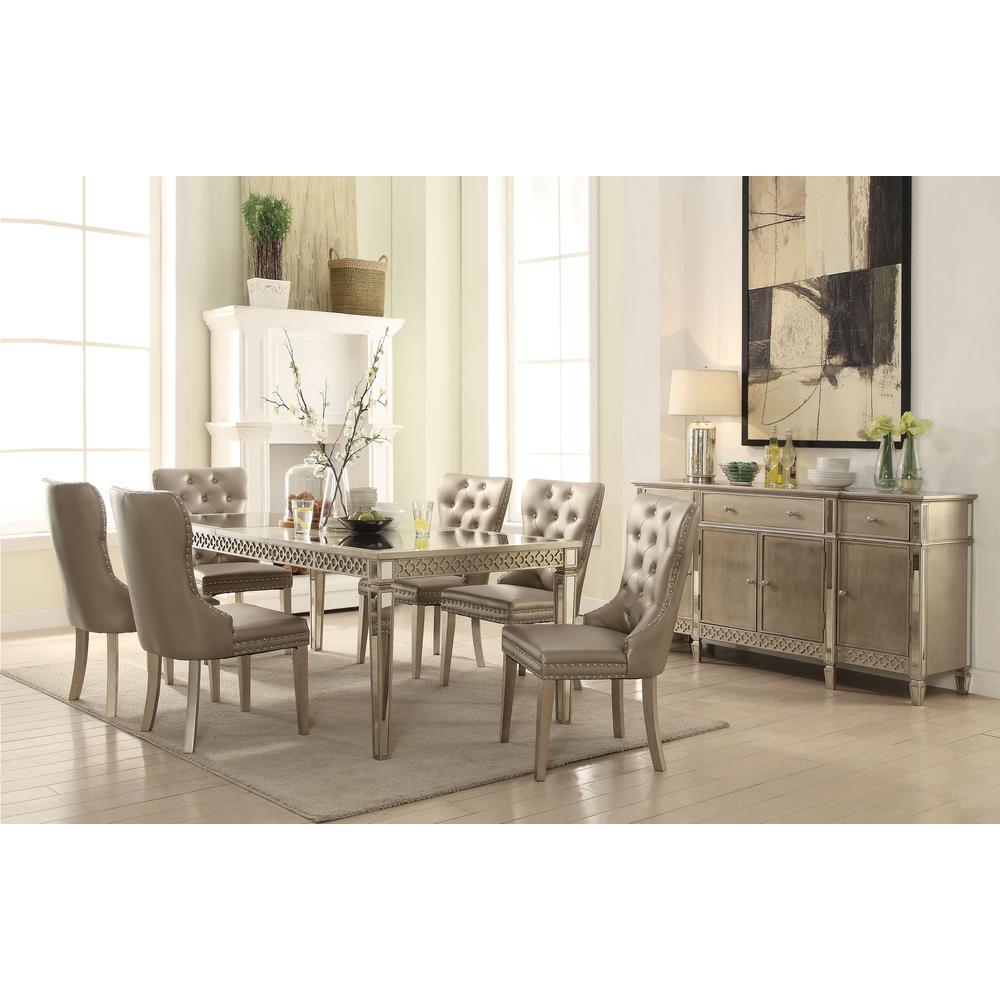 Kacela Dining Table, Mirror & Champagne  (72155). Picture 2