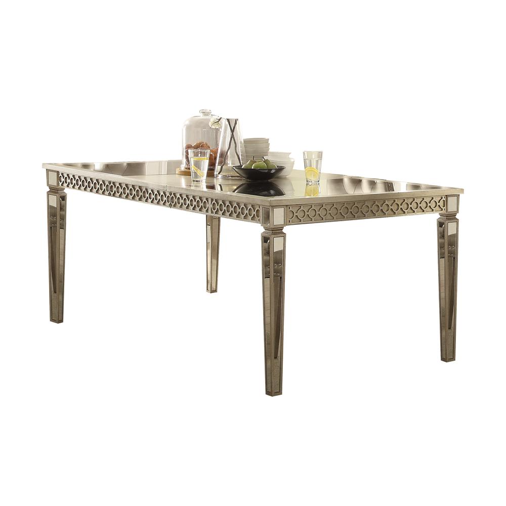 Kacela Dining Table, Mirror & Champagne  (72155). Picture 1