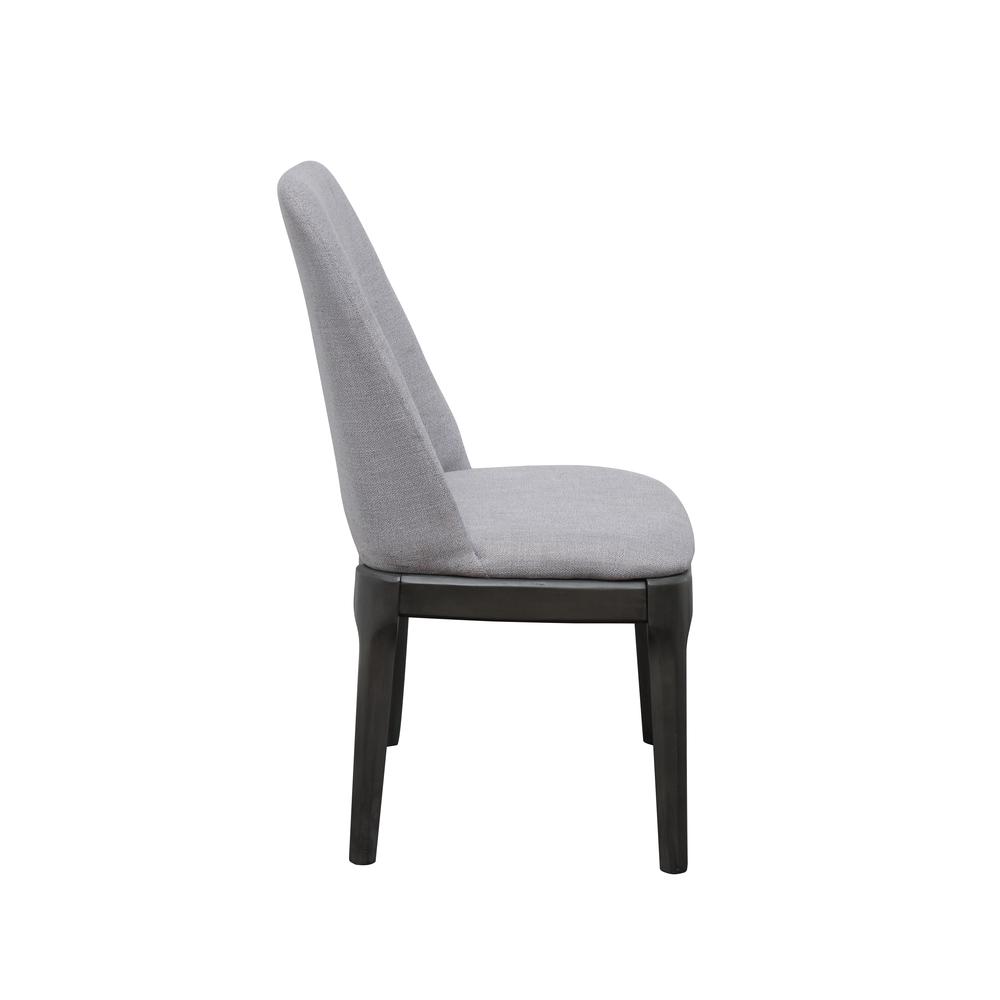 Madan Side Chair (Set-2), Light Gray Linen & Gray Oak. Picture 17