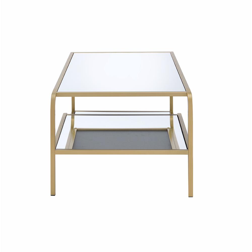 Astrid Coffee Table, Gold & Mirror. Picture 6