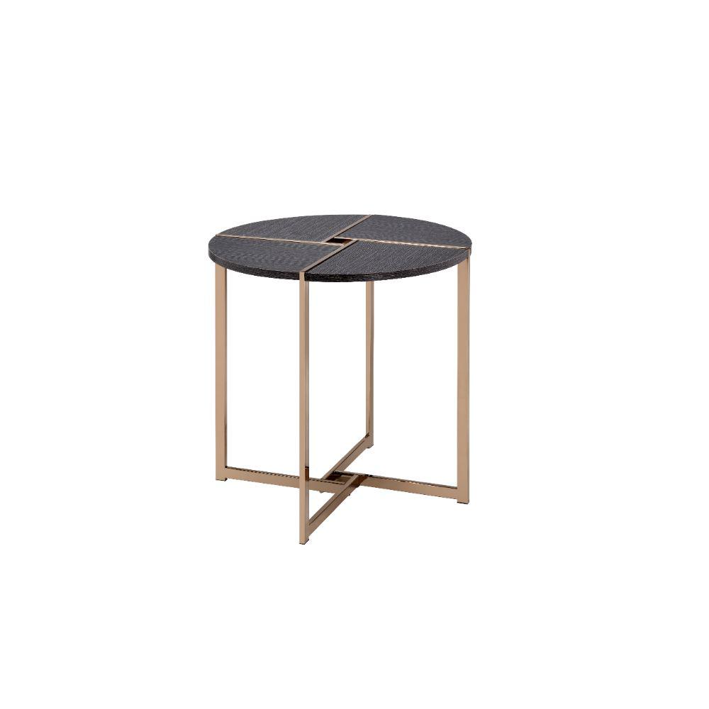 Bromia Black & Champagne  End Table. Picture 2