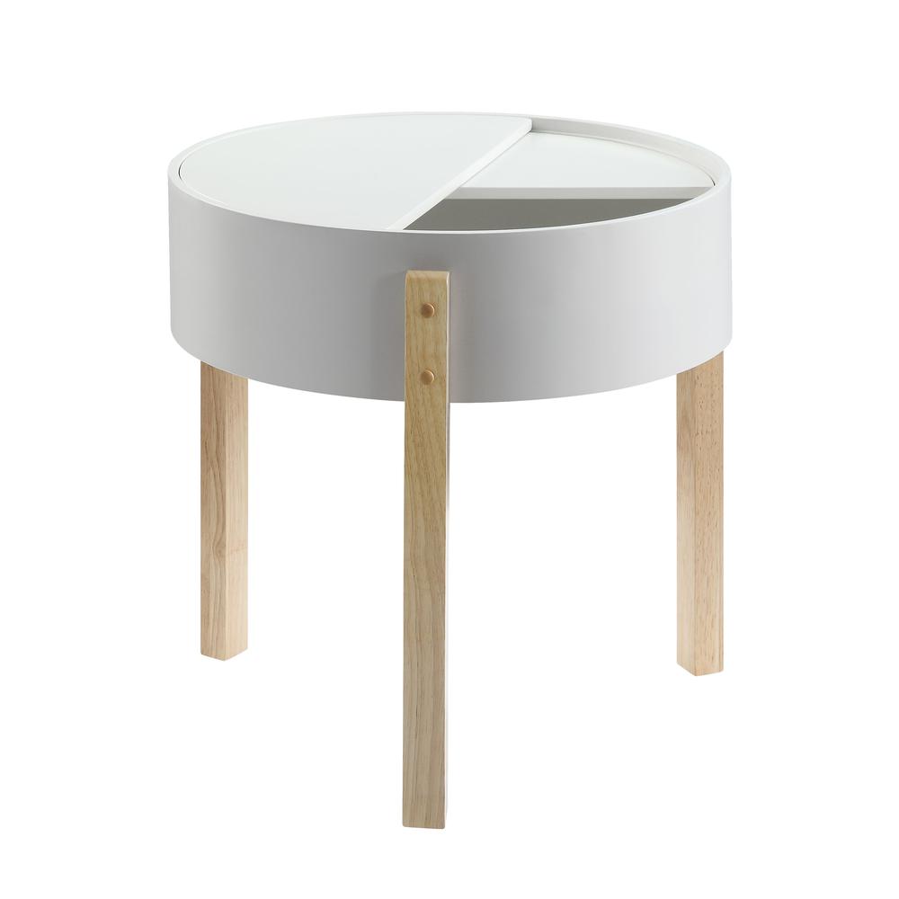 End Table, White & Natural 83217. Picture 2