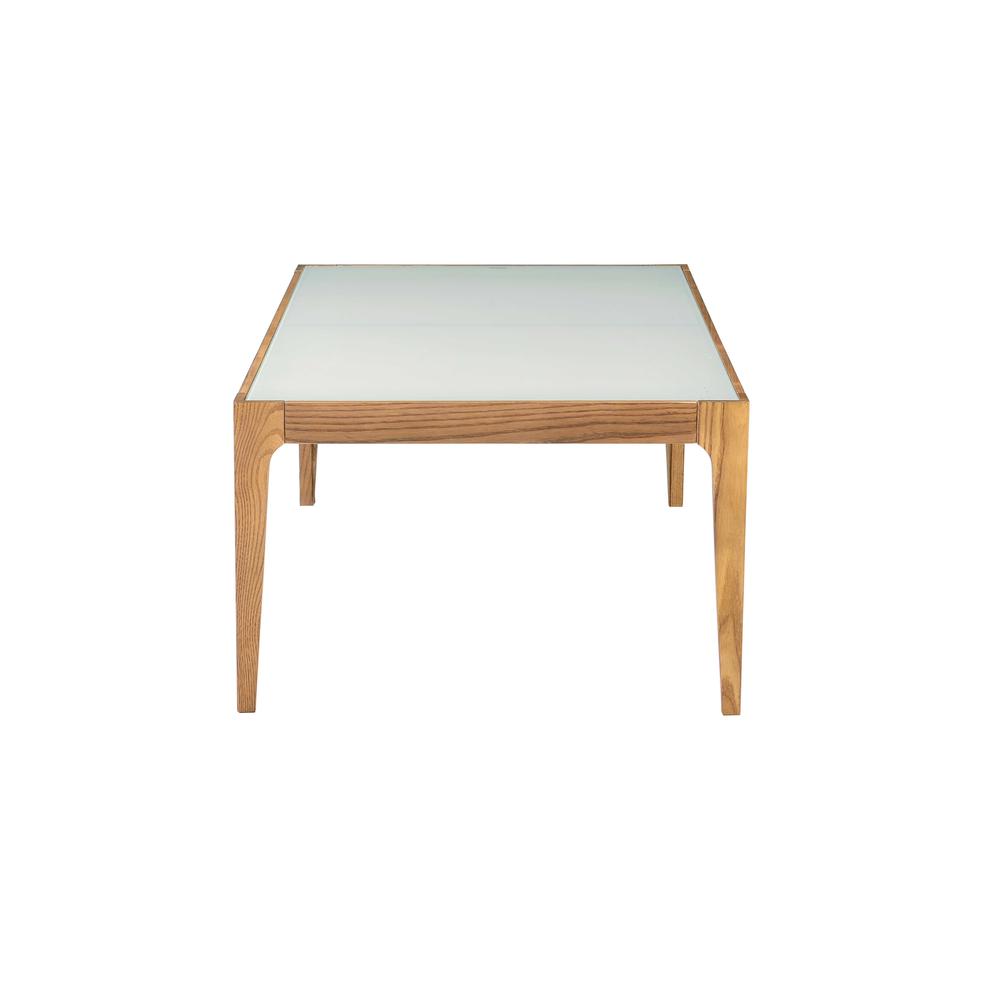Gwynn Coffee Table, Natural & Frosted Glass. Picture 3