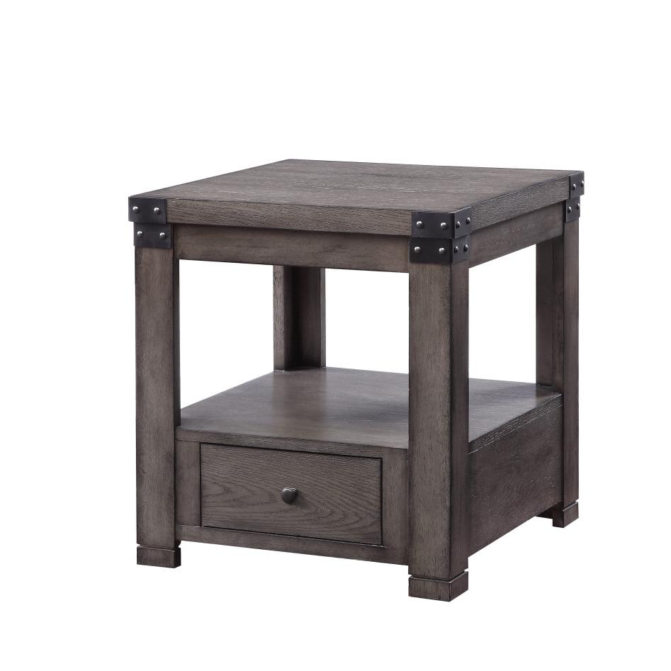 Melville End Table, Ash Gray. Picture 1