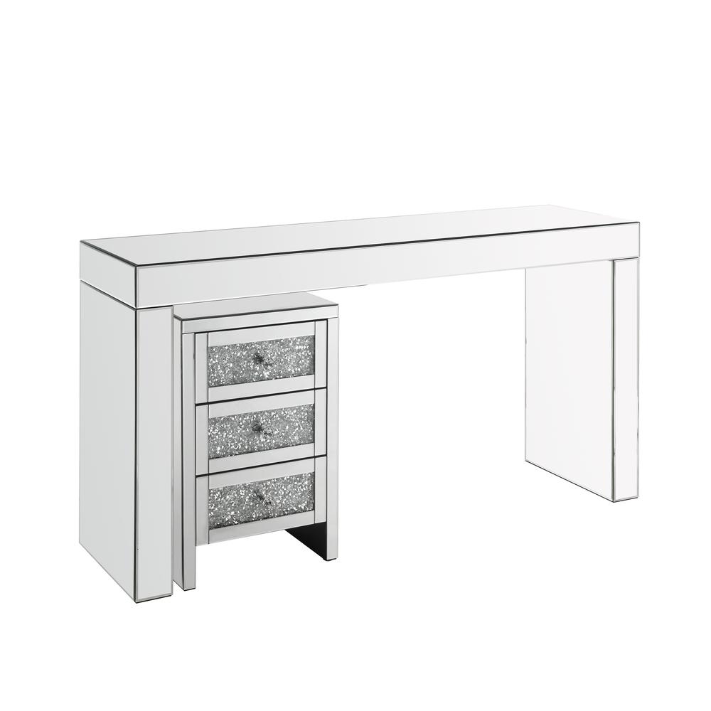 Noralie Writing Desk, Mirrored (90674). The main picture.