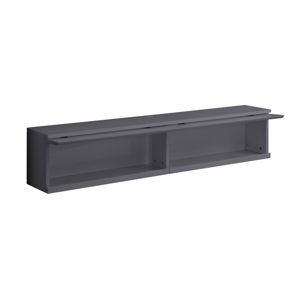Ximena Floating TV Stand, LED & Gray Finish (91347). Picture 2