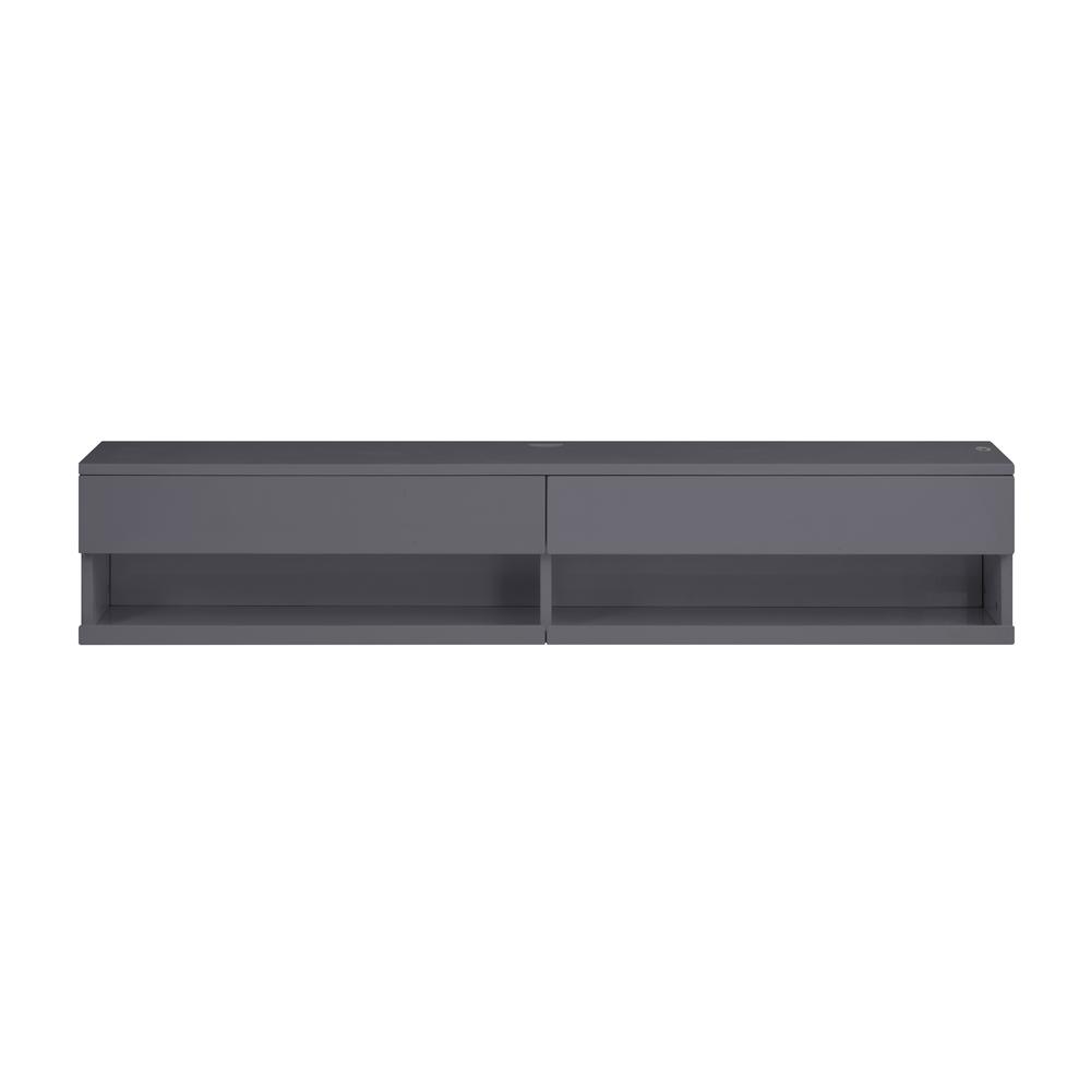 Ximena Floating TV Stand, LED & Gray Finish (91347). Picture 4