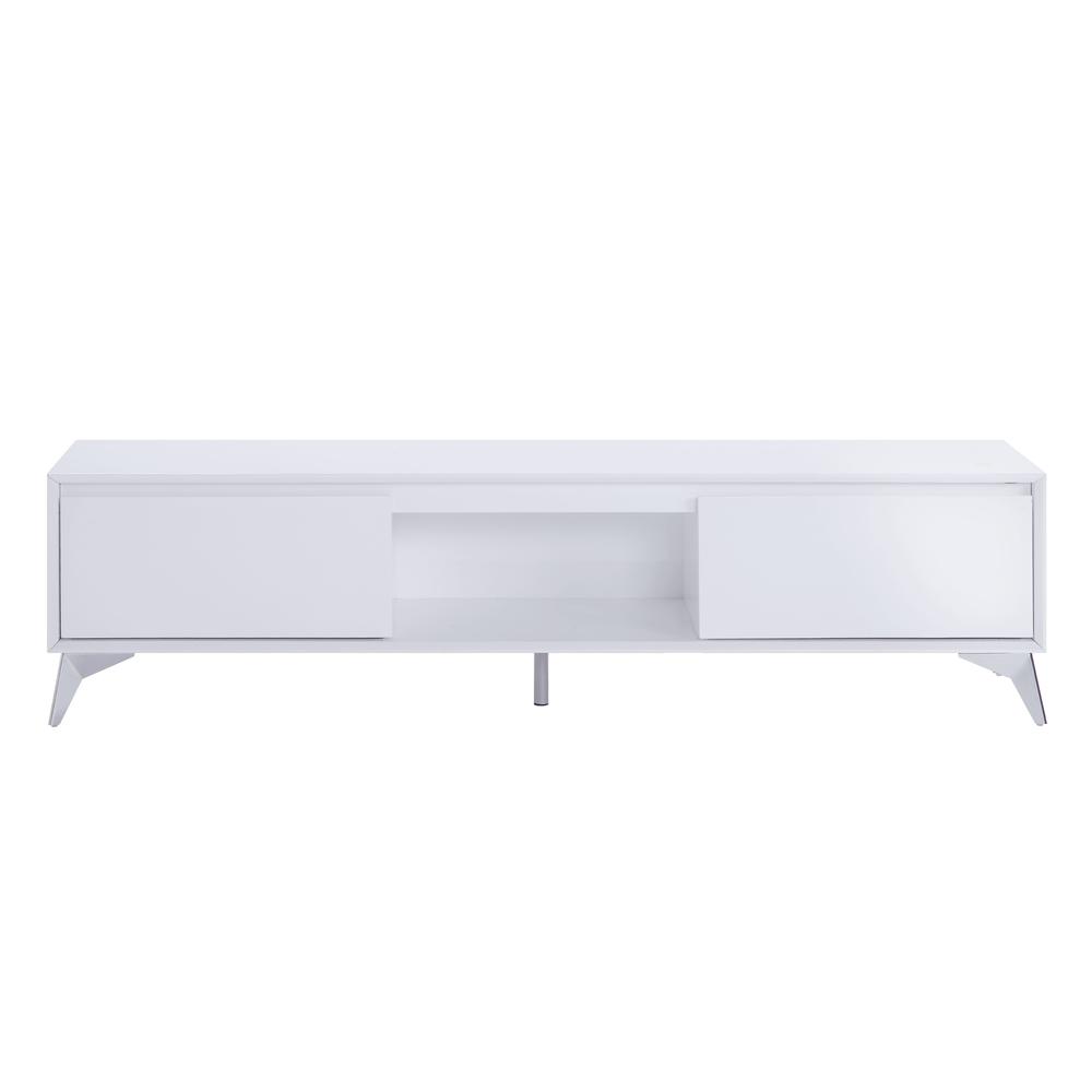 Raceloma TV stand , LED, White & Chrome Finish (91995). Picture 2