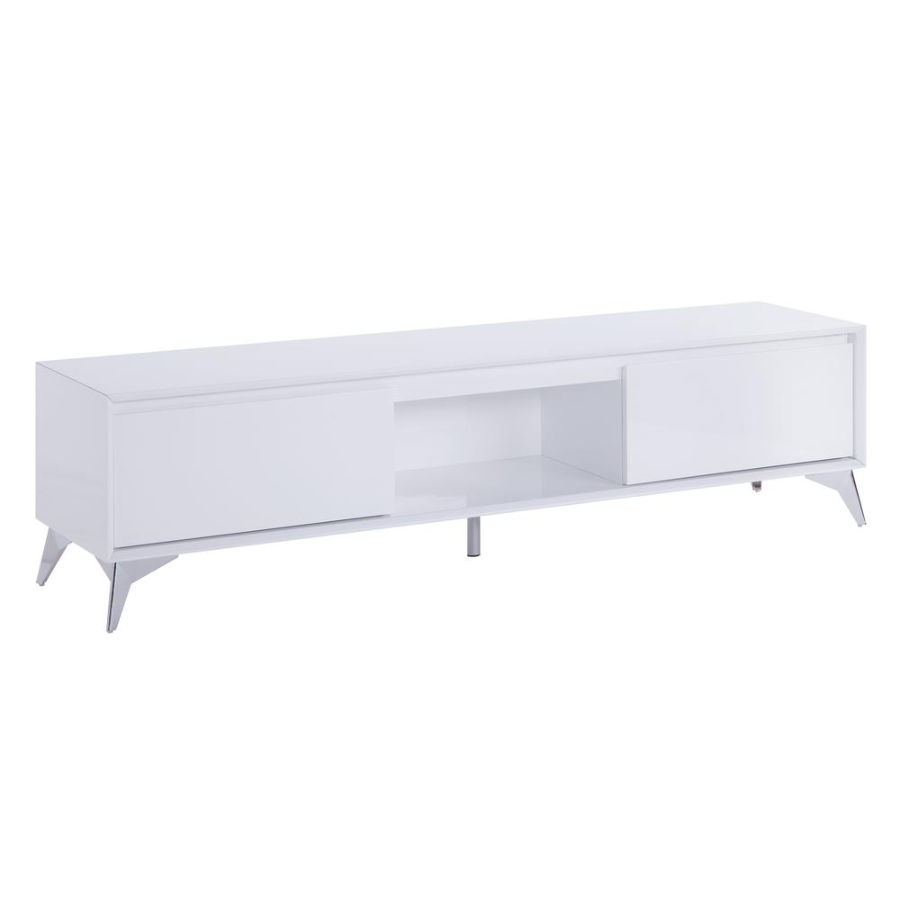 Raceloma TV stand , LED, White & Chrome Finish (91995). Picture 7
