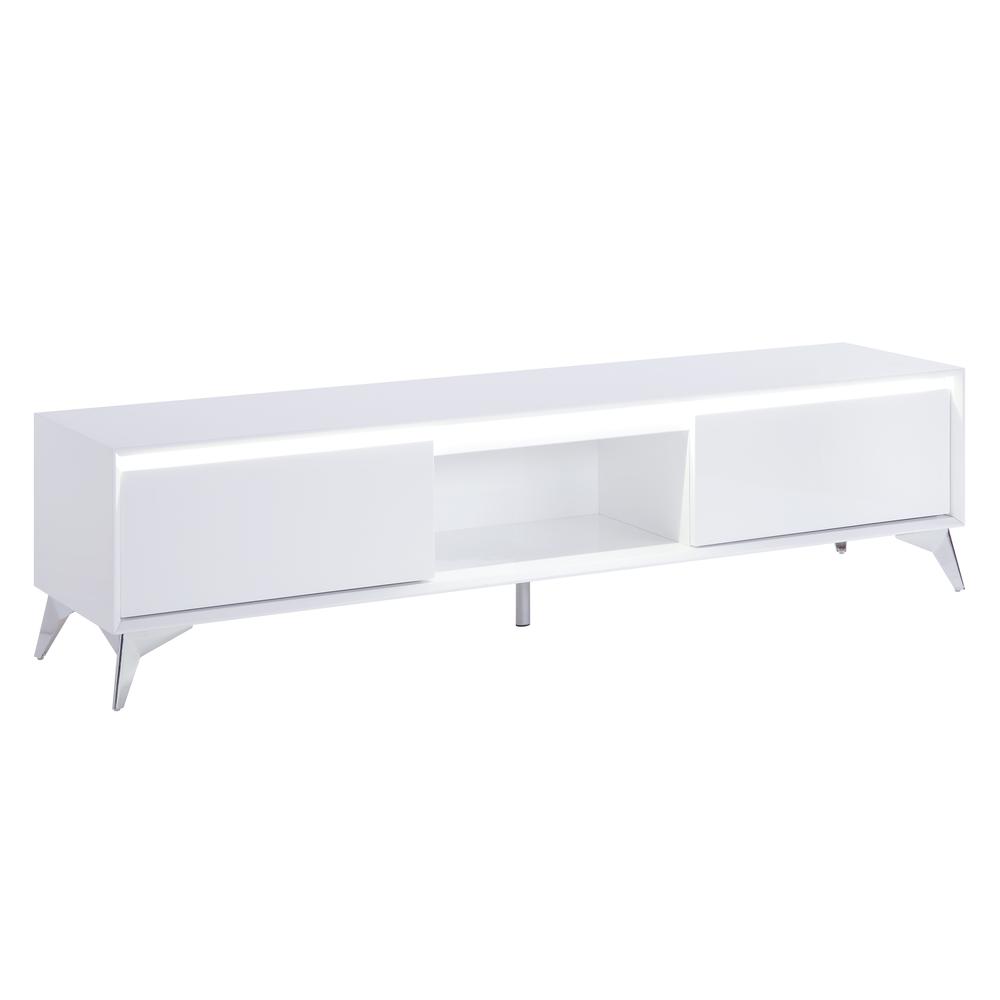 Raceloma TV stand , LED, White & Chrome Finish (91995). Picture 11