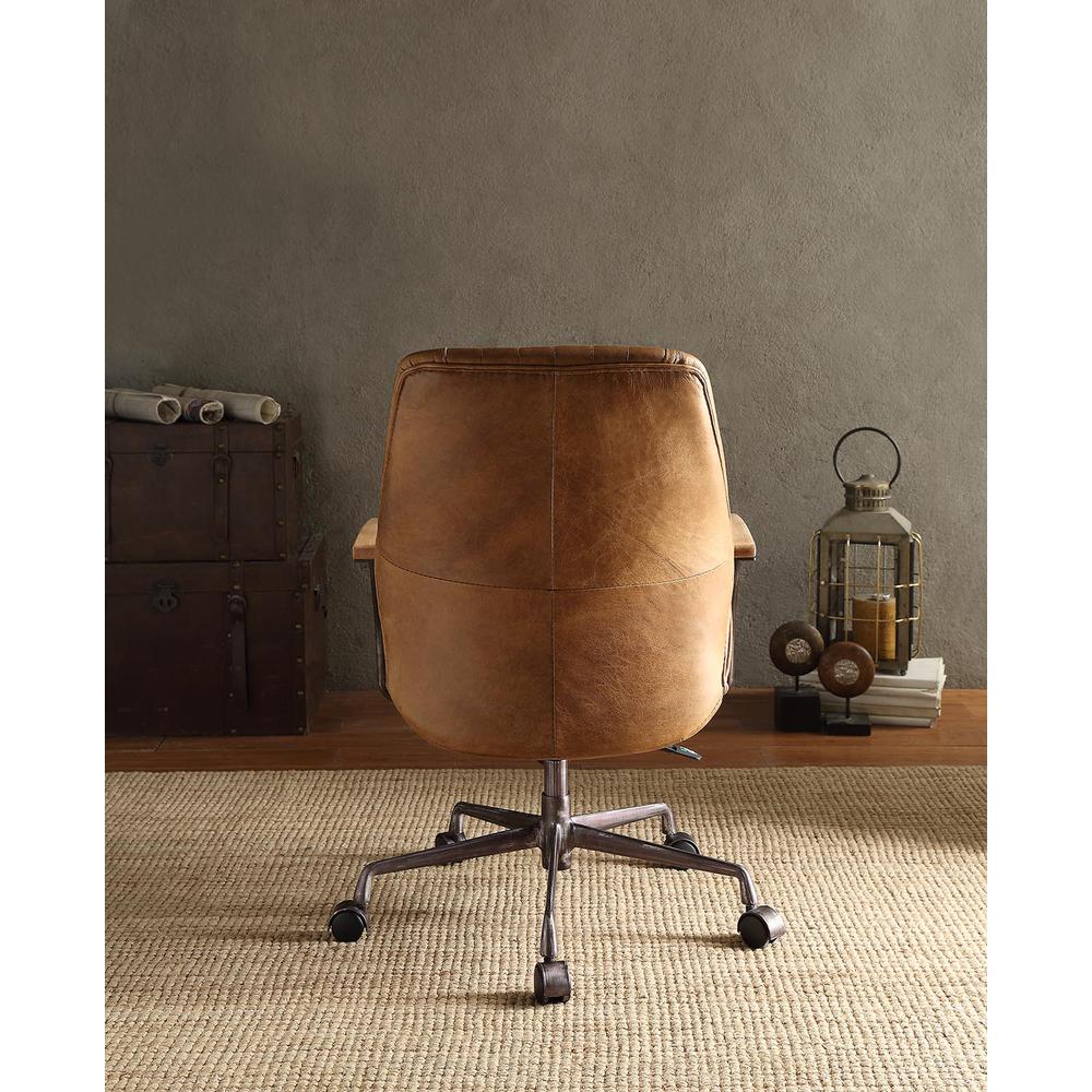 Hamilton Executive Office Chair, Coffee Top Grain Leather. Picture 2