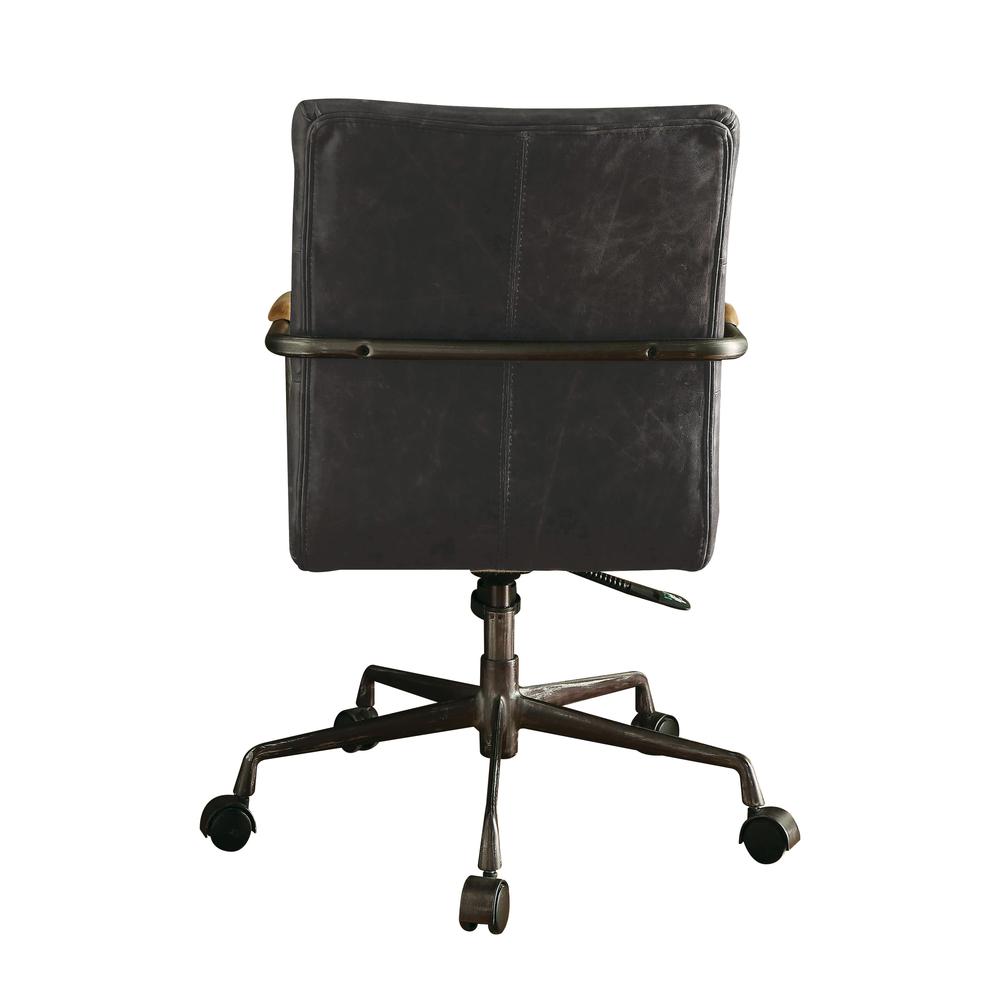 Harith Executive Office Chair, Antique Slate Top Grain Leather. Picture 2