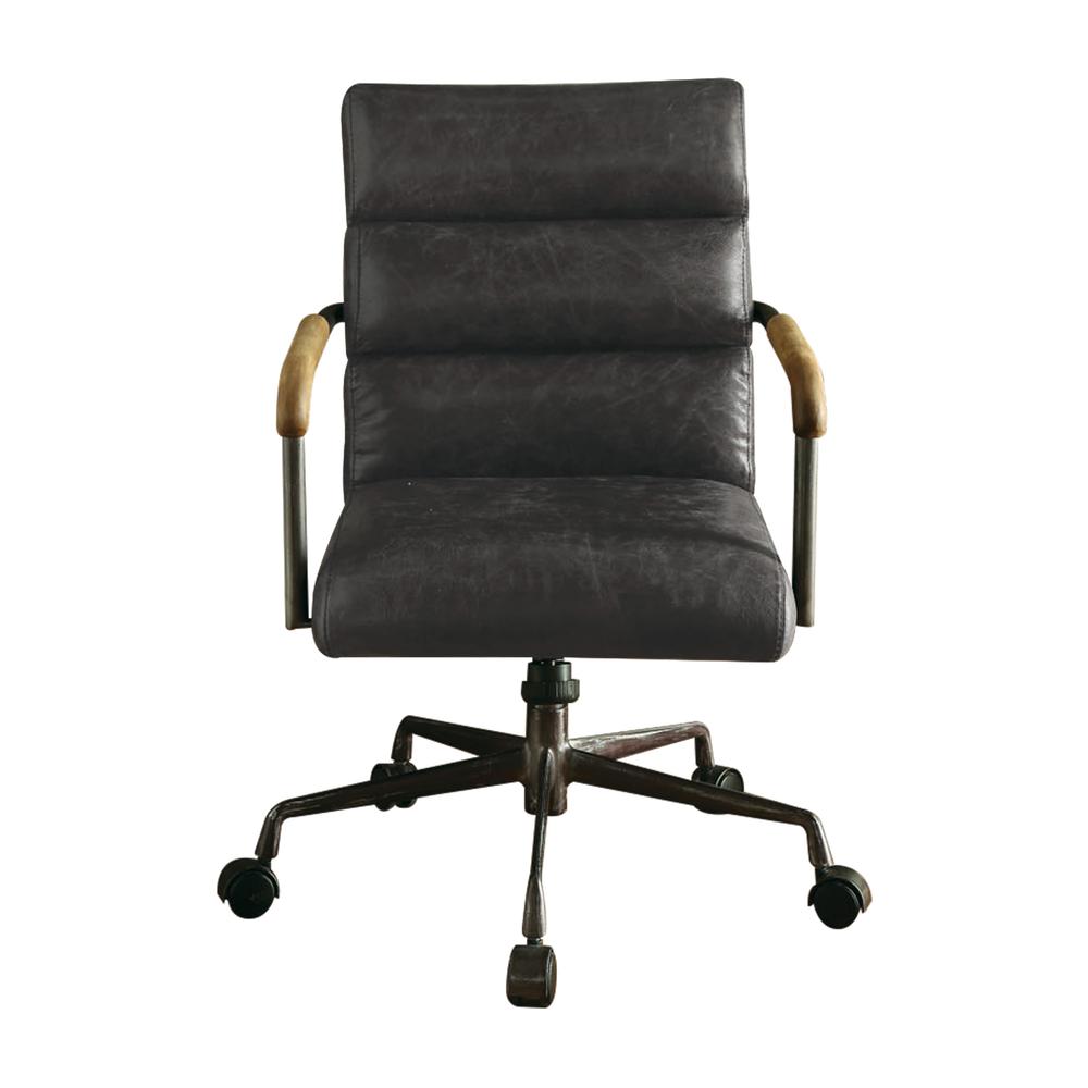 Harith Executive Office Chair, Antique Slate Top Grain Leather. Picture 3