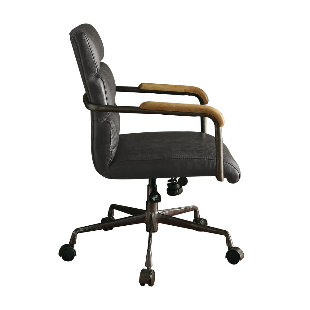 Harith Executive Office Chair, Antique Slate Top Grain Leather. Picture 4