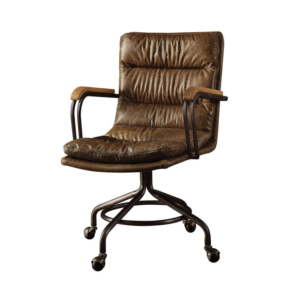 Harith Executive Office Chair, Vintage Whiskey Top Grain Leather. Picture 1