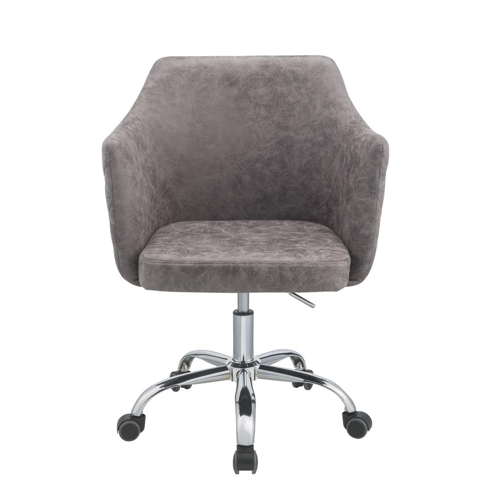 Cosgair Office Chair, Champagne Velvet & Chrome. Picture 9
