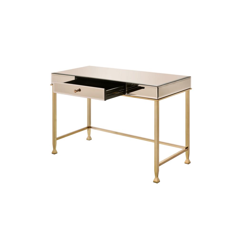 Writing Desk, Smoky Mirroed and Champagne Finish 92977. Picture 2